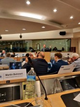Réunion de groupe de l'ALDE au Comité des Régions à Bruxelles